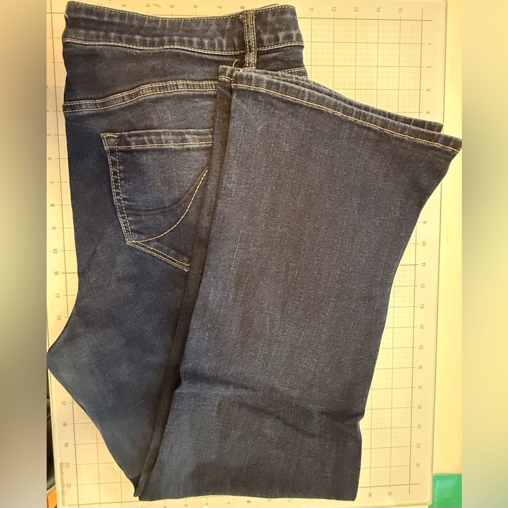 Lane Bryant Dark Denim Stretch Bootcut Genius Fit Jeans - Picture 5 of 5